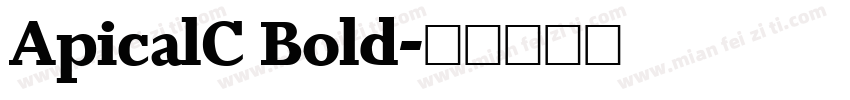 ApicalC Bold字体转换